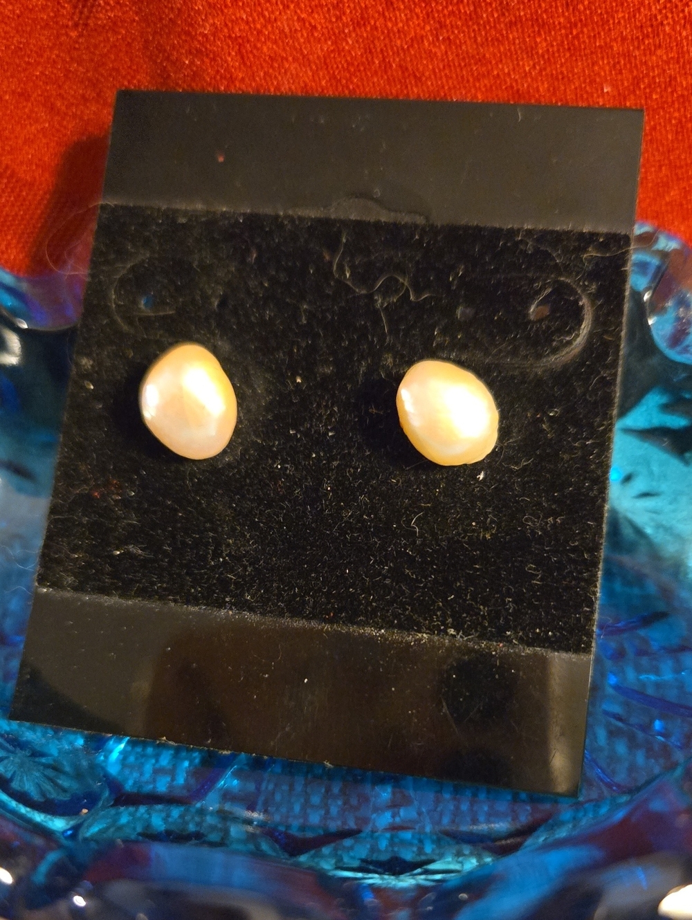 Freshwater Pearl Stud Earrings In A Beautiful Cream Color